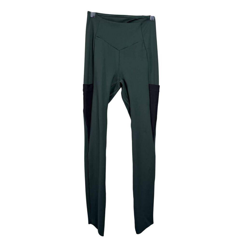 Gymshark olive green mesh pockets workout leggings women's size XS